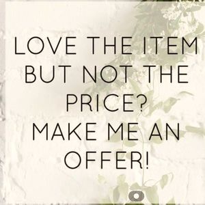 Happy to negotiate prices